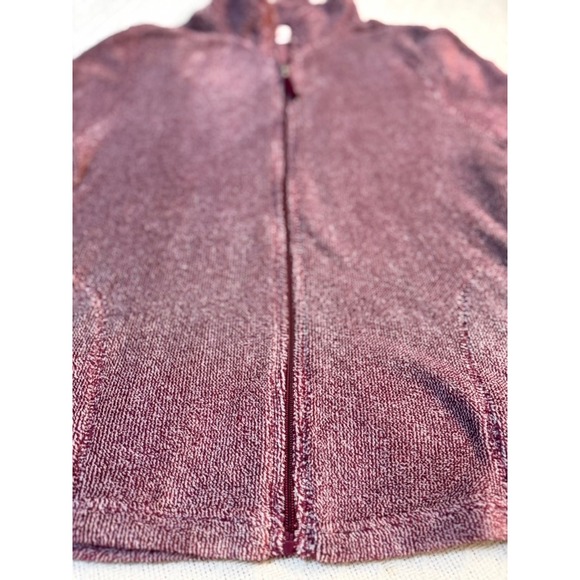 Women's Stan Herman Wine Cozy Plush Zip-Up Jacket-Size L - Picture 2 of 9